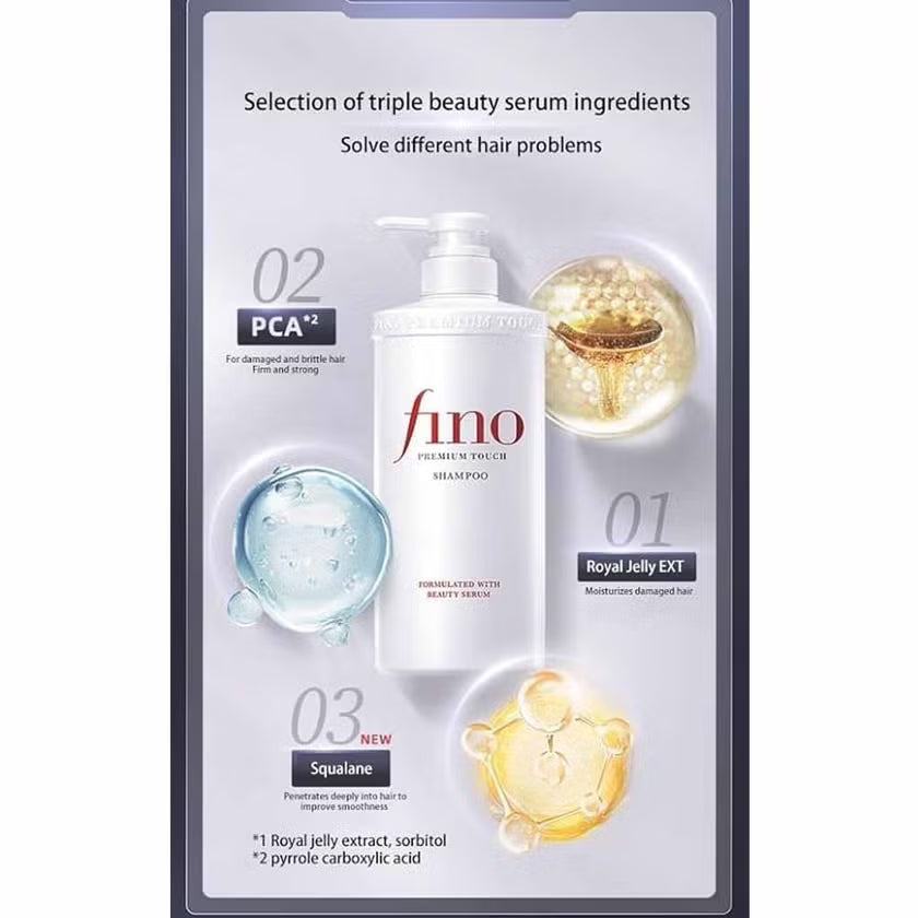 Fino Premium Touch Complete Hair Revival Combo (Shampoo + Conditioner + Hair Mask + Hair Oil)