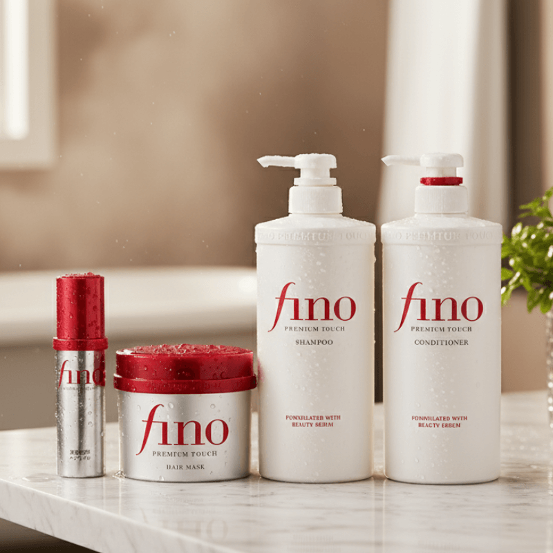 Fino Premium Touch Complete Hair Revival Combo (Shampoo + Conditioner + Hair Mask + Hair Oil)